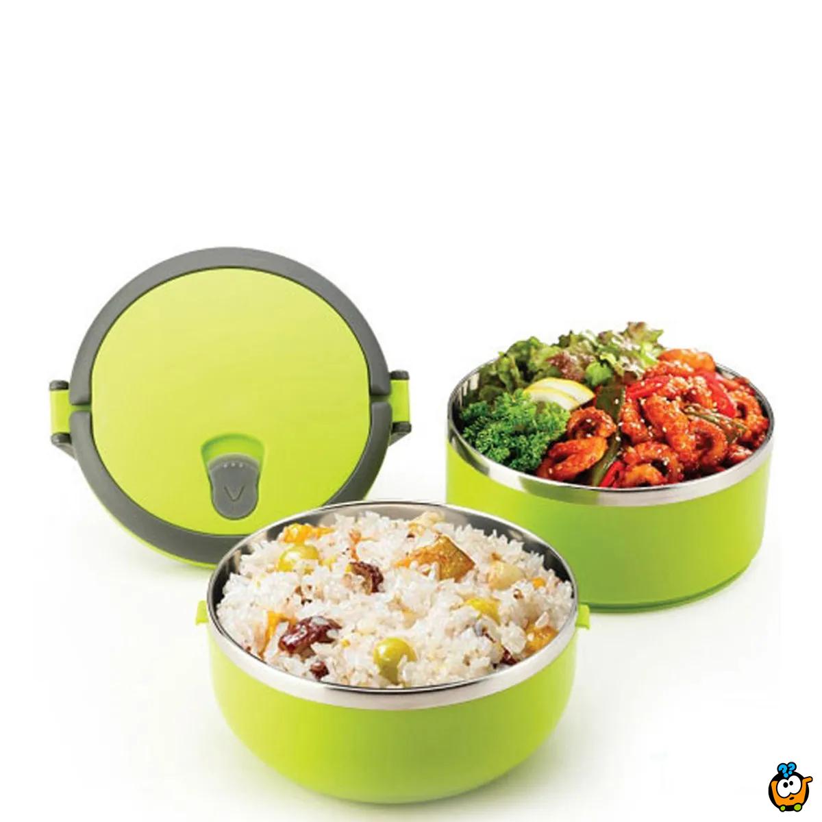 2u1 LUNCH BOX - izolaciona posuda za hranu na 2 nivoa 