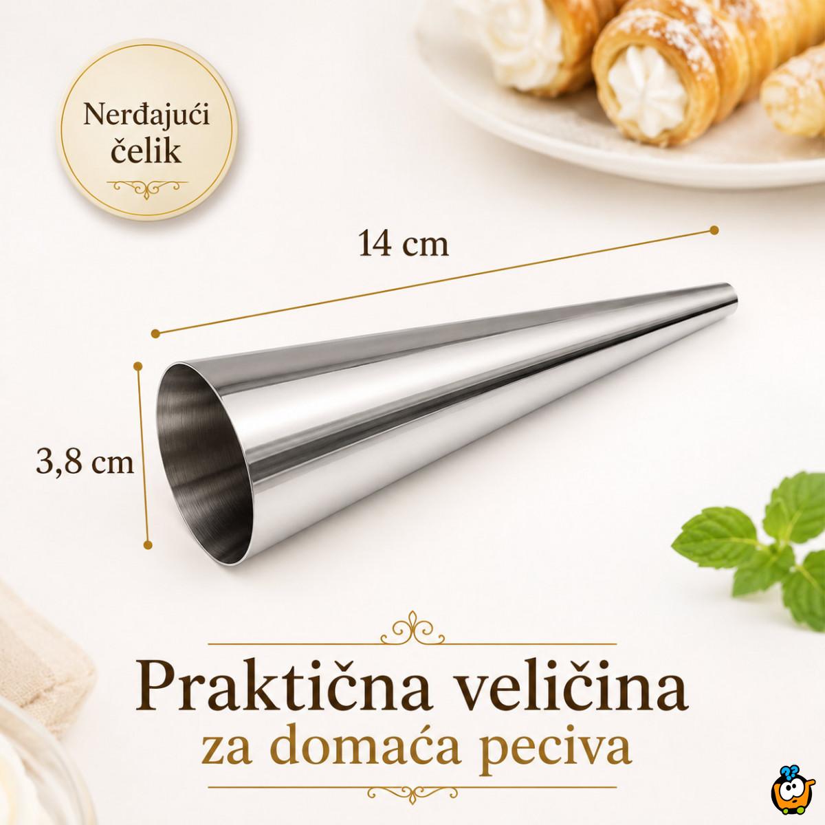 Set 5 kalupa za šam rolne, kanole i kornete – za domaća punjena peciva