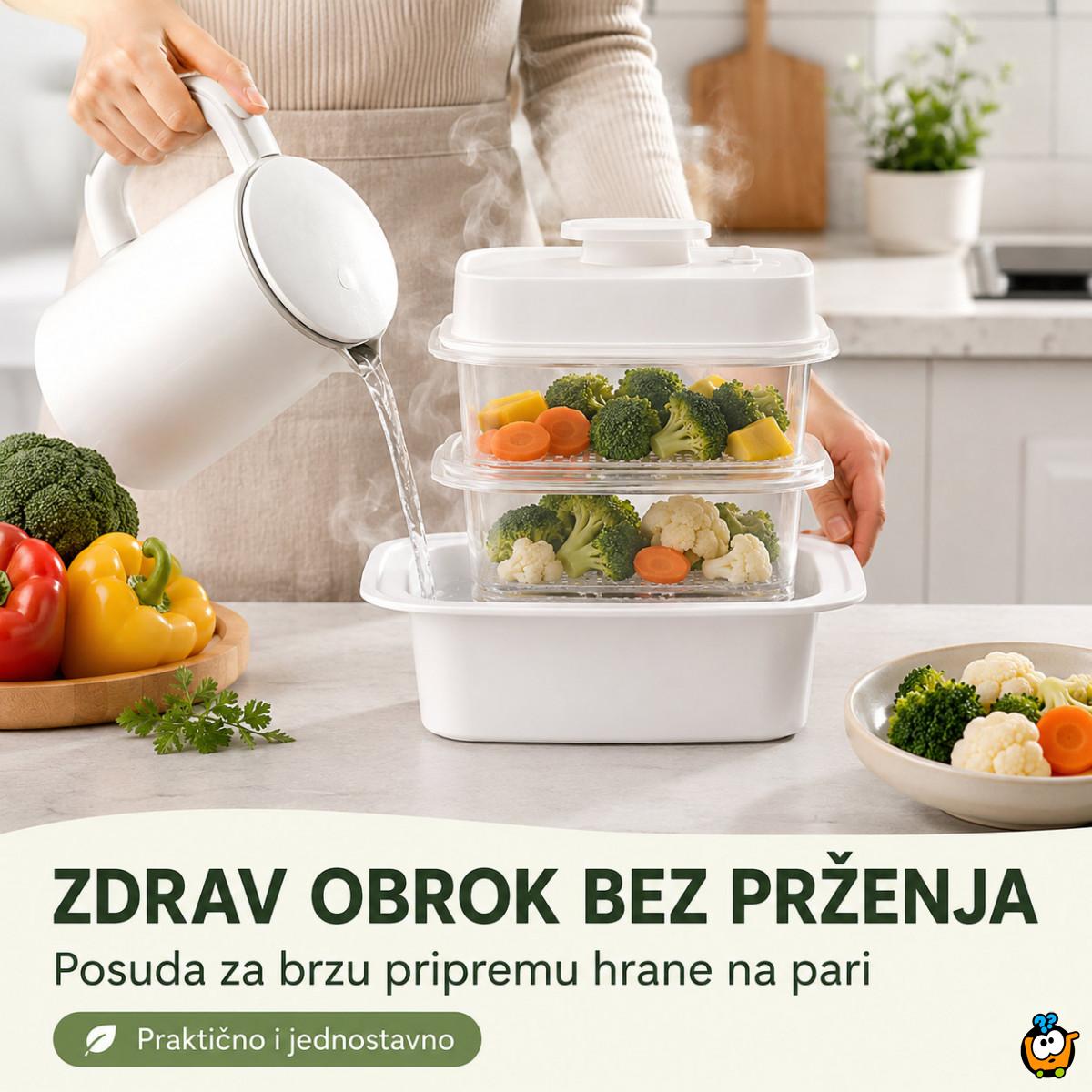 Spratna posuda za kuvanje na pari Favorina – zdrav obrok bez šporeta