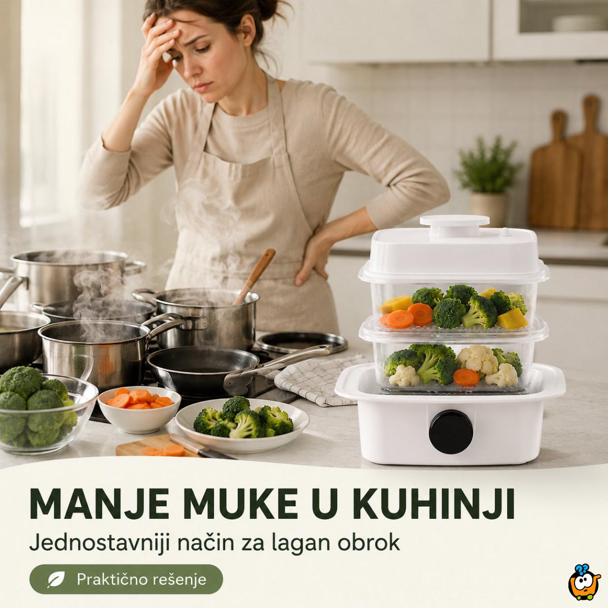Spratna posuda za kuvanje na pari Favorina – zdrav obrok bez šporeta
