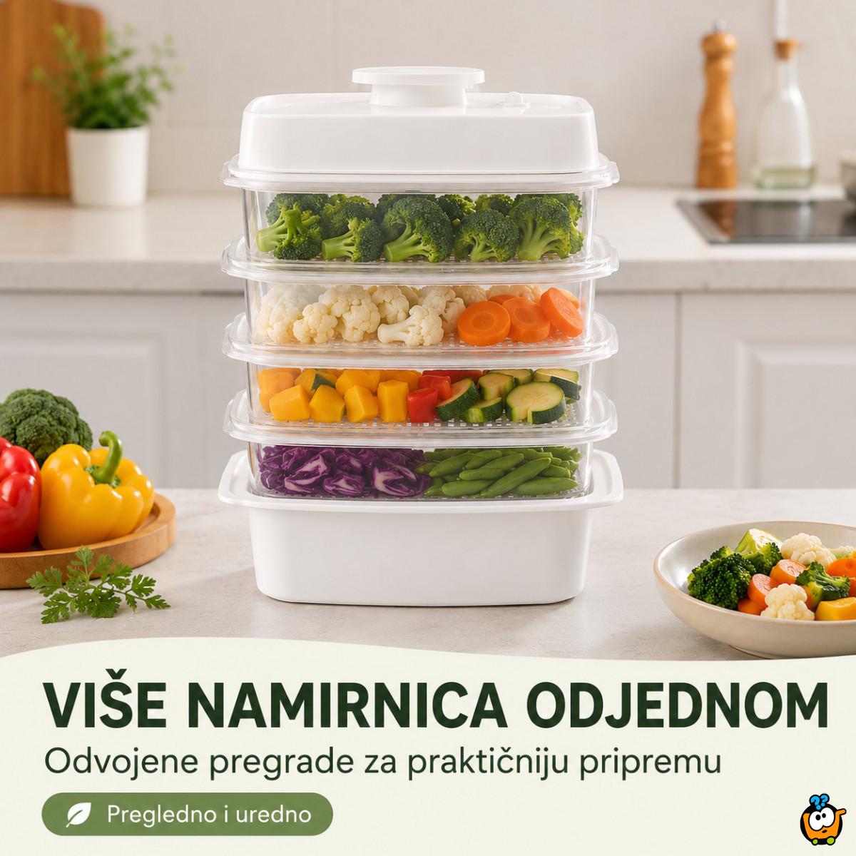 Spratna posuda za kuvanje na pari Favorina – zdrav obrok bez šporeta