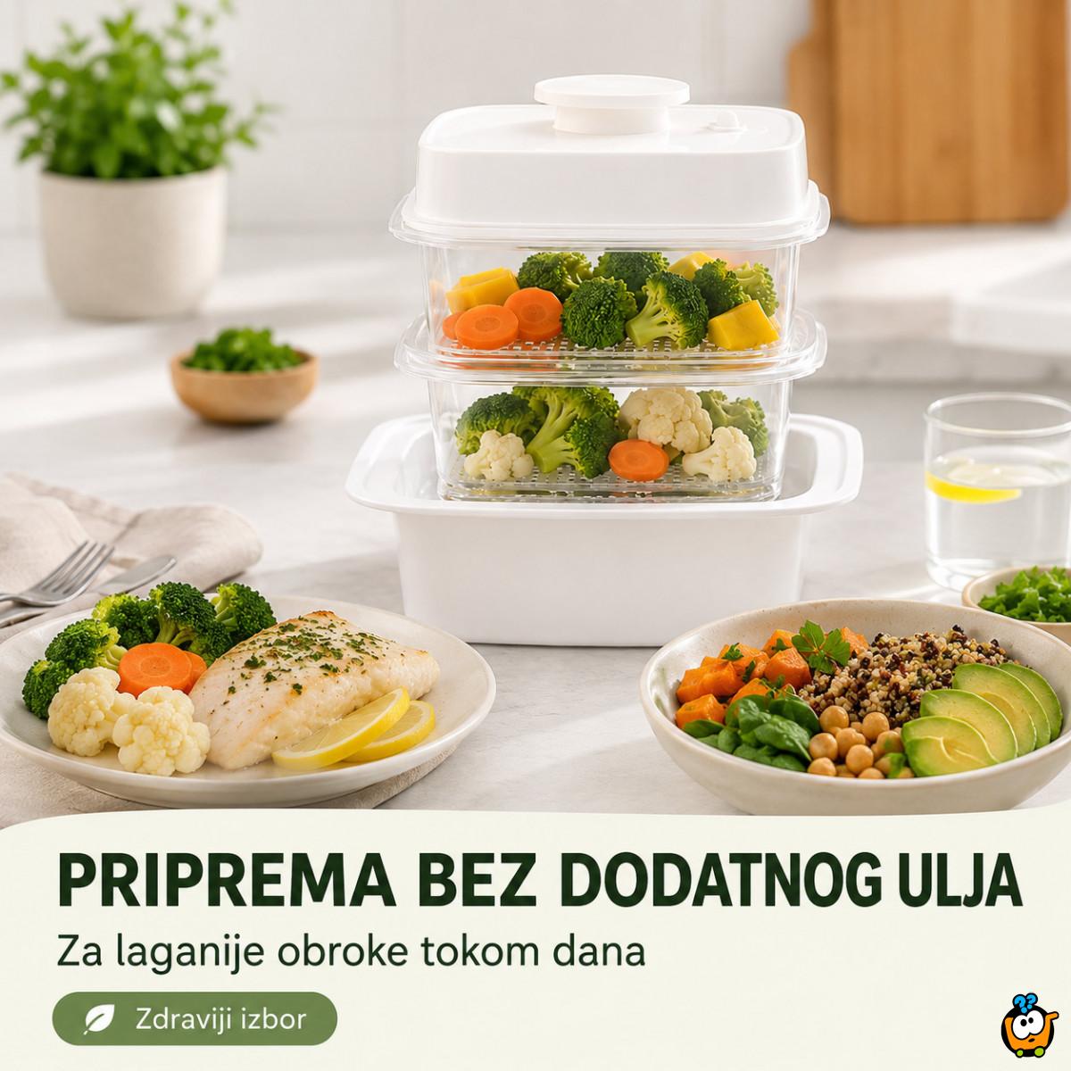 Spratna posuda za kuvanje na pari Favorina – zdrav obrok bez šporeta