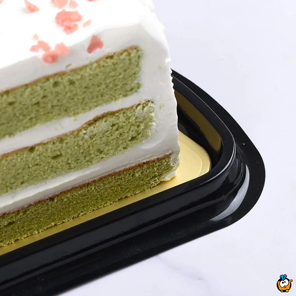 Cake black box - Trouglasto pakovanje sa poklopcem za kolače i torte