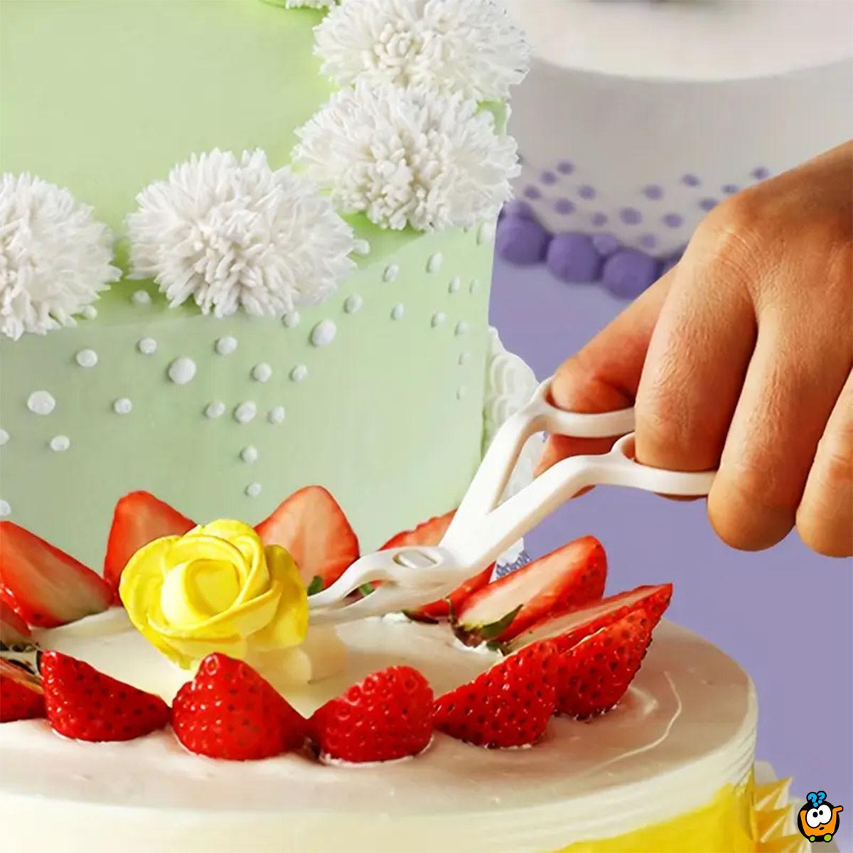 Hvataljka za ružice - makaze za lakše ukrašavanje torti
