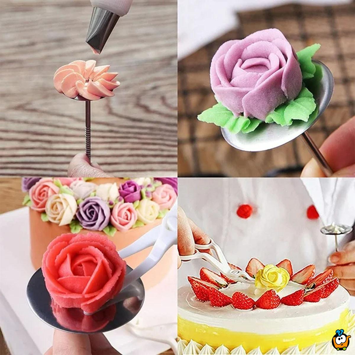 Hvataljka za ružice - makaze za lakše ukrašavanje torti