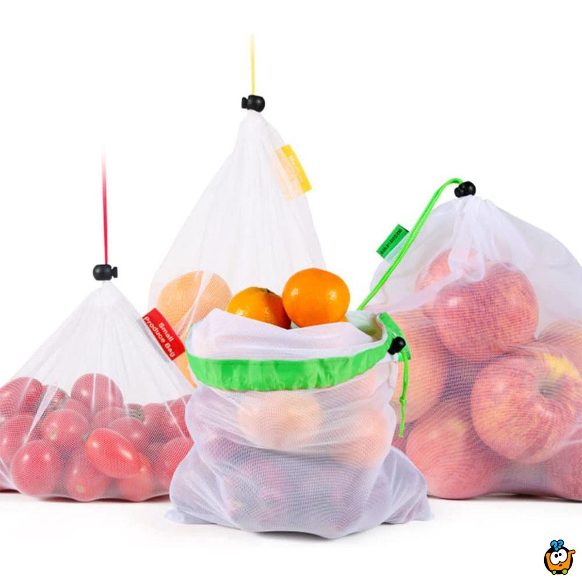 Praktična višekratna mrežasta vreća za kupovinu 42x30cm