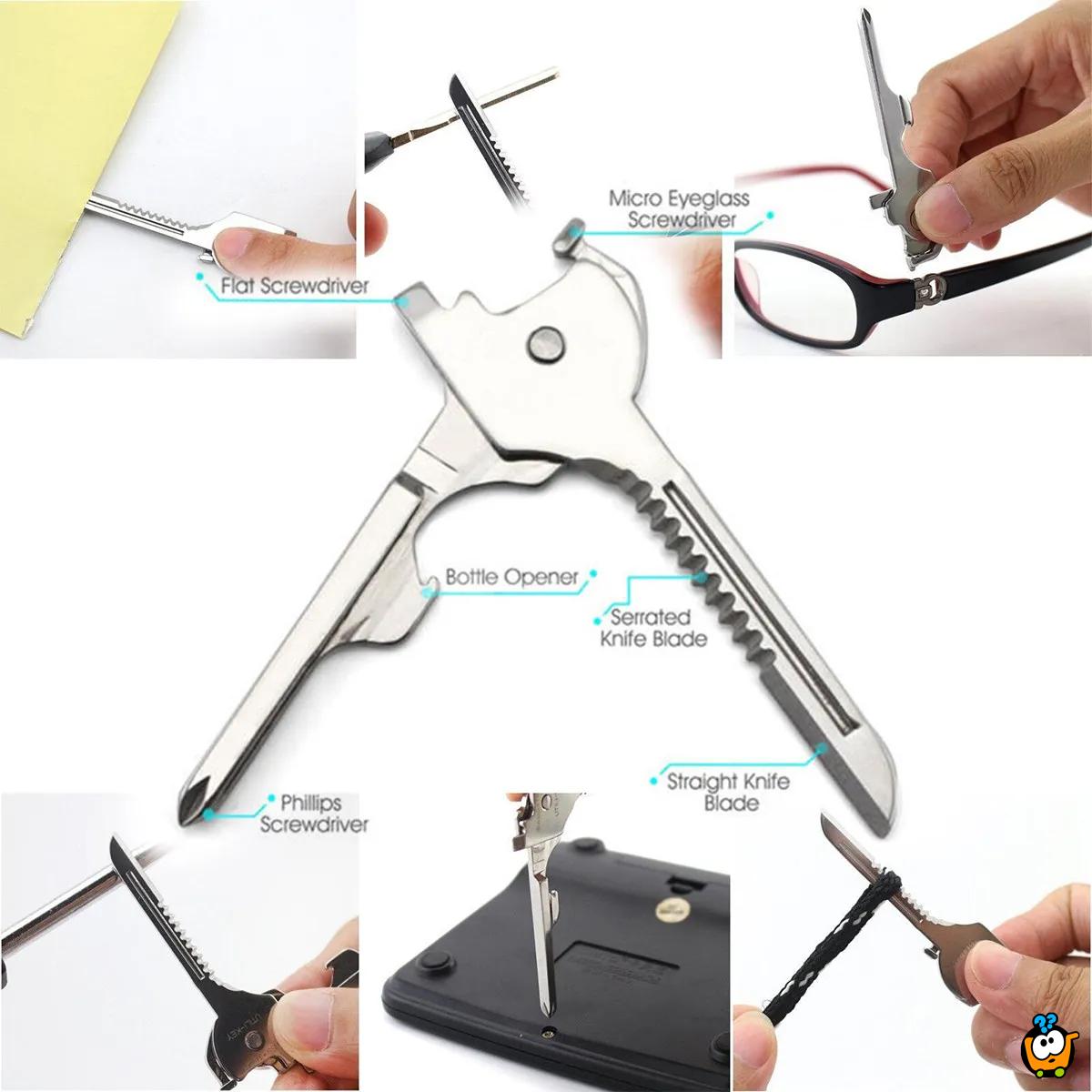 6in1 Utile key - Višenamenski alat u obliku ključa