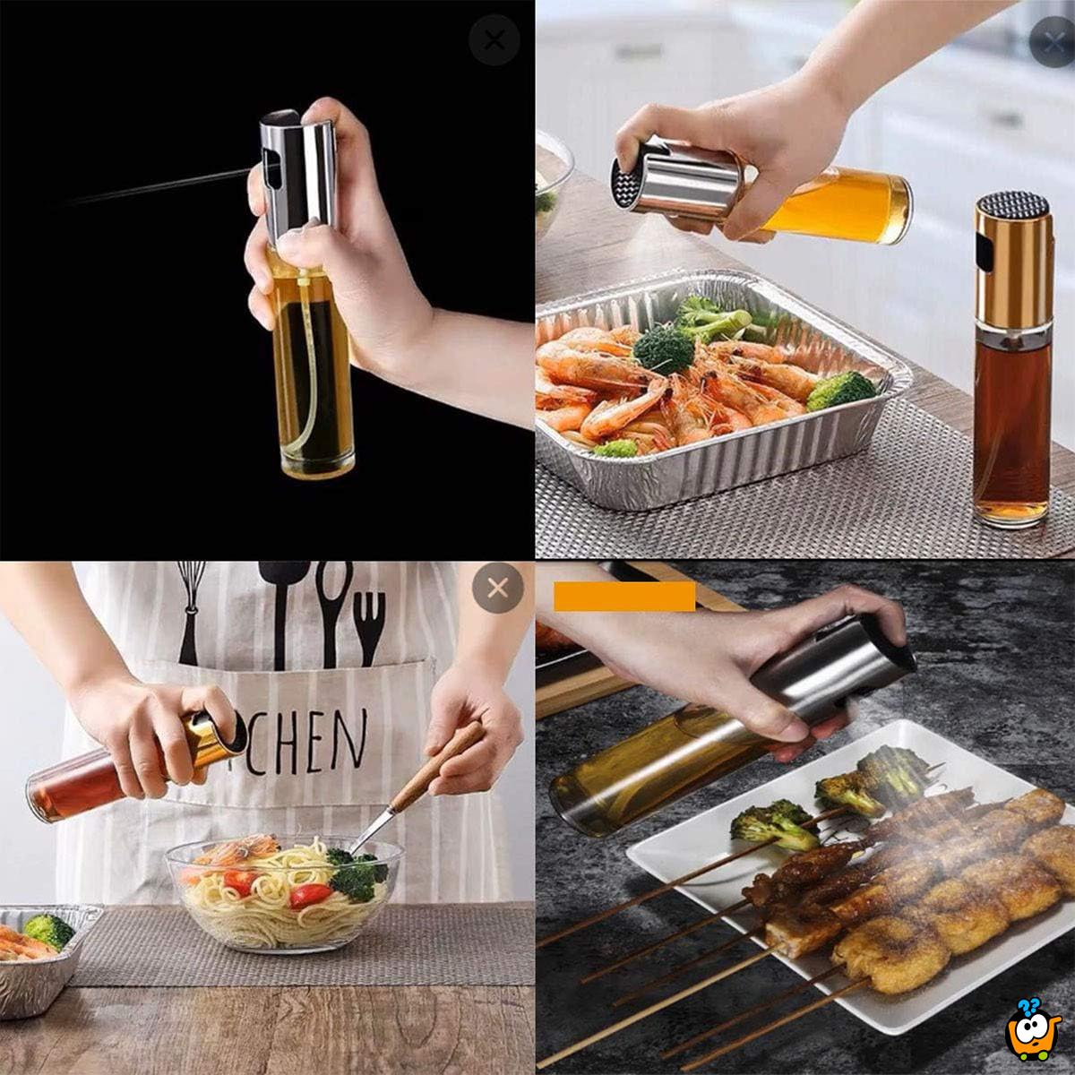 Oil Spray Bottle - Staklena bočica sa raspršivačem za ulje