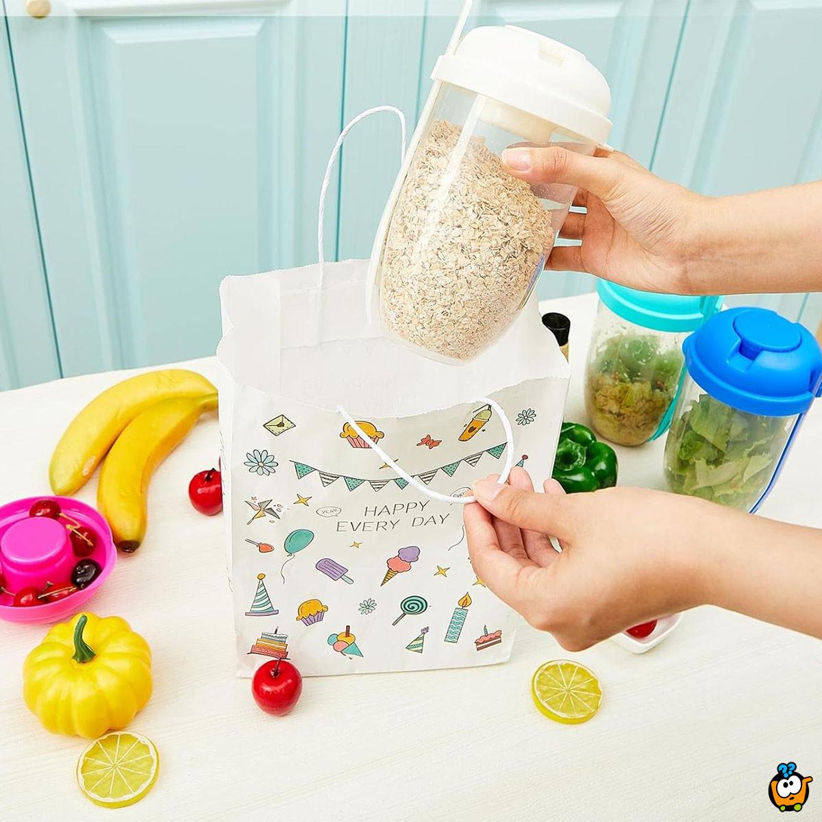 Praktična čaša za salatu za poneti + viljuška