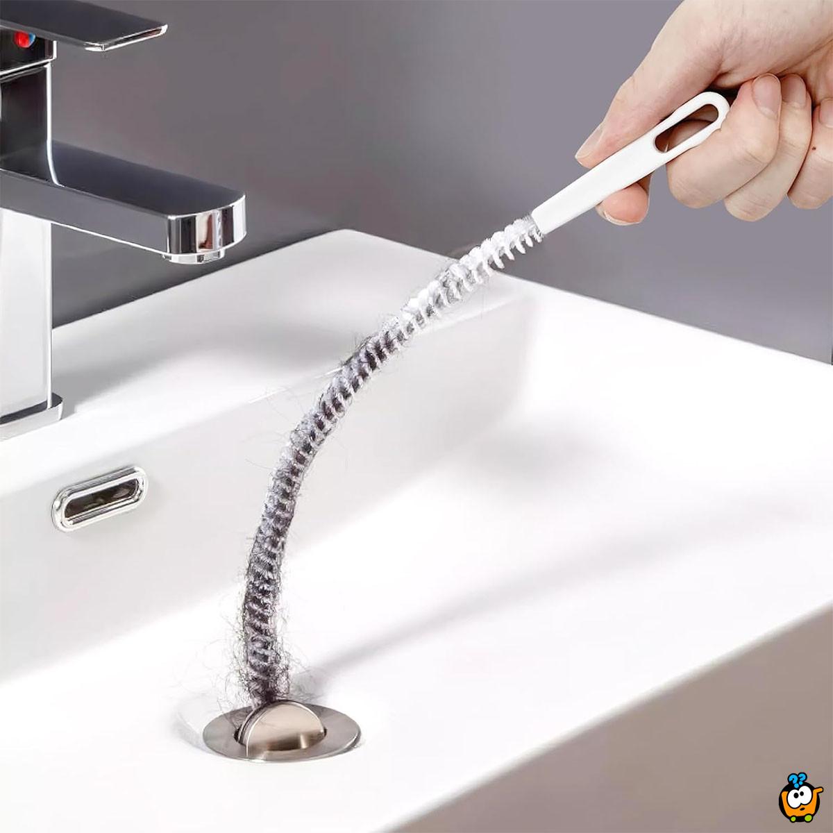 Dugačka četka za otpušavanje i čišćenje cevi 