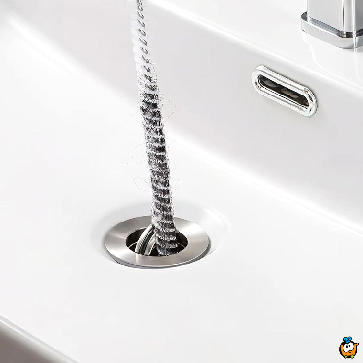 Dugačka četka za otpušavanje i čišćenje cevi 