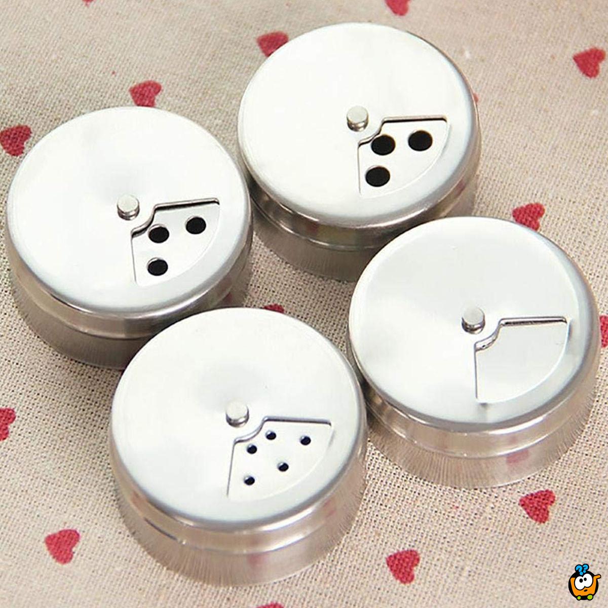 Elegantne inox posude za začine sa prozorom