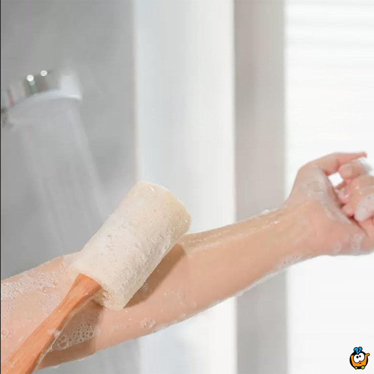 Prirodna lufa četka za kupanje sa drškom