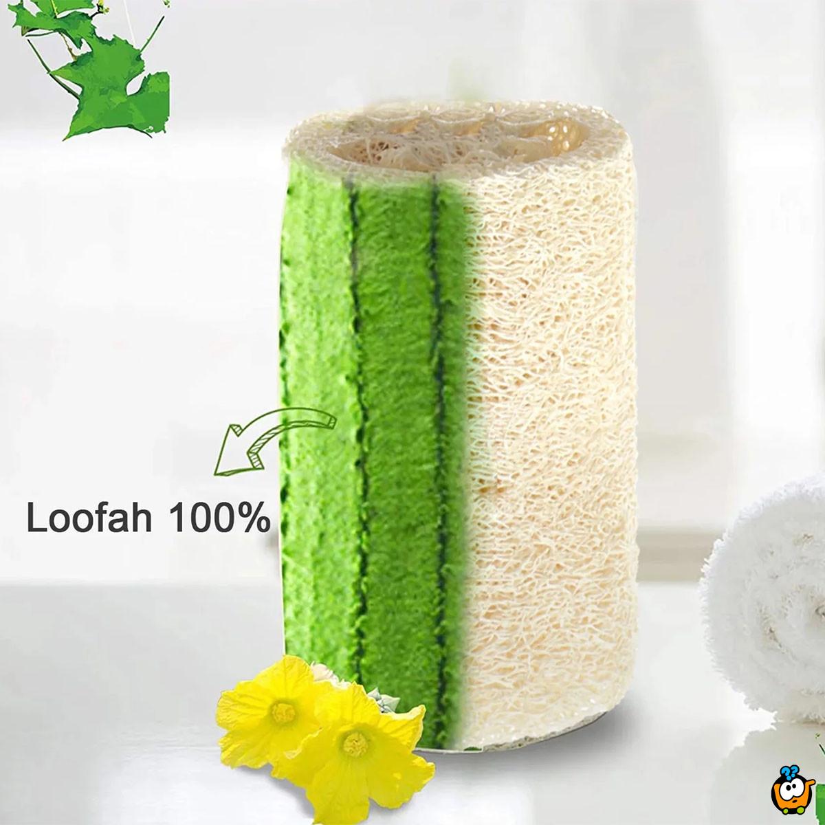 Prirodna lufa četka za kupanje sa drškom