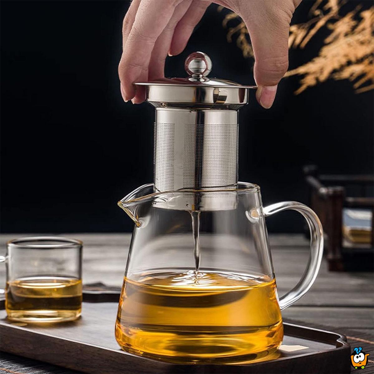 Elegantni stakleni čajnik sa infuzerom