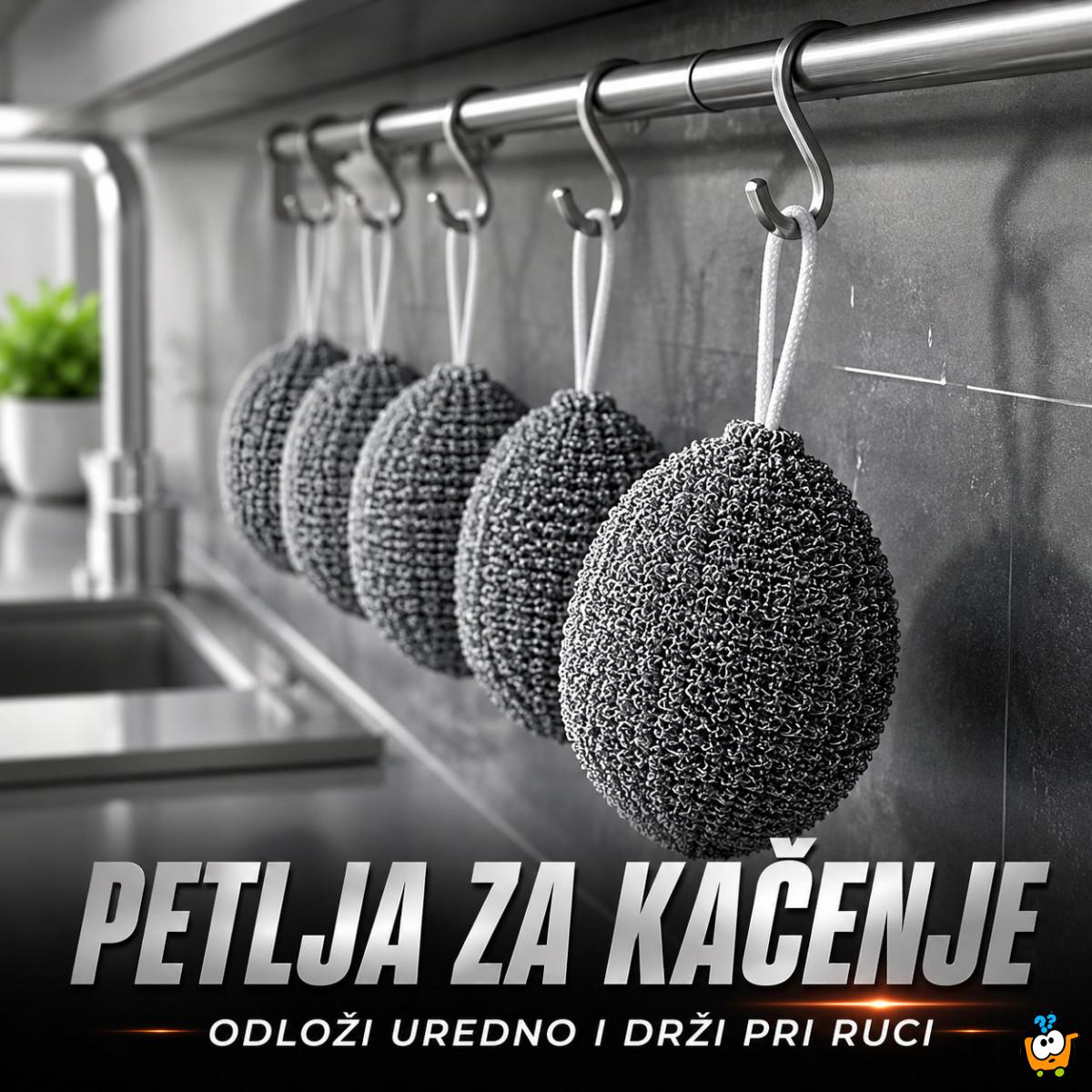 Set 5 magičnih žica za ribanje tvrdokornih masnoća - za zagorele šerpe, tiganje i rešetke