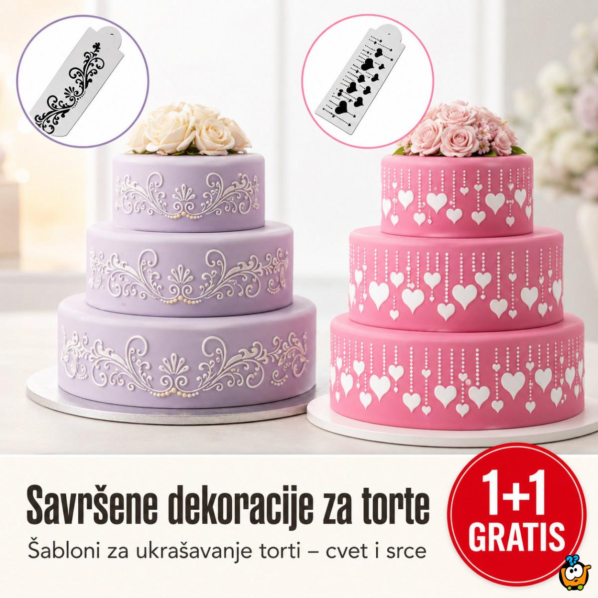 1+1 GRATIS Dekorativni šablon za savršene torte