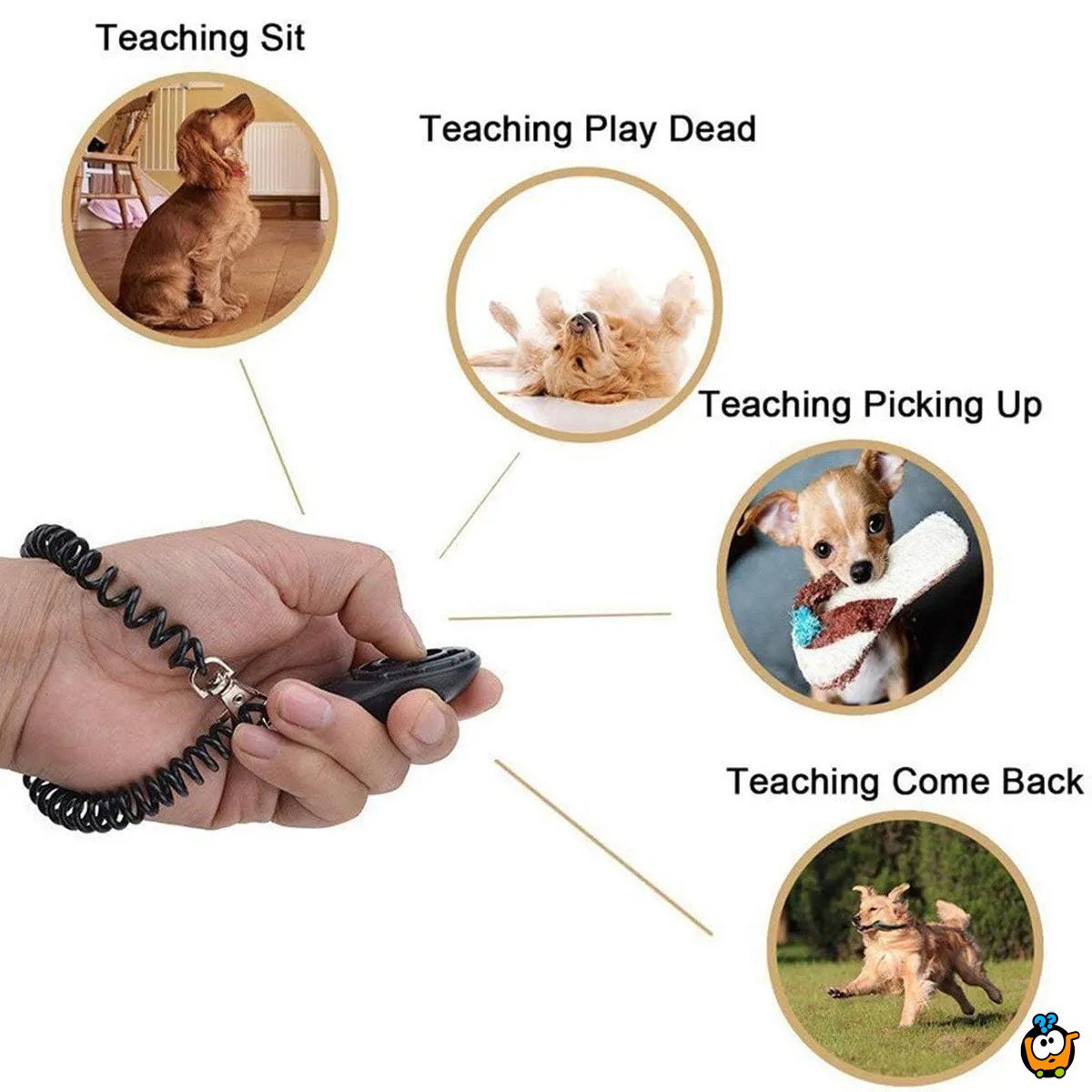 Dog Training Clicker - Narukvica sa priveskom za dresuru psa