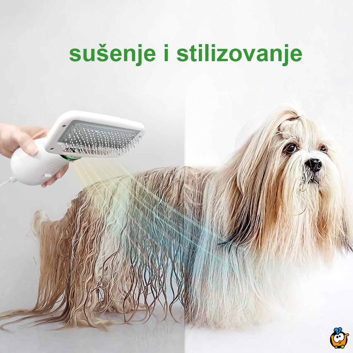 Furminator 2u1 fen za pse sa četkom - sušenje i uređivanje dlake