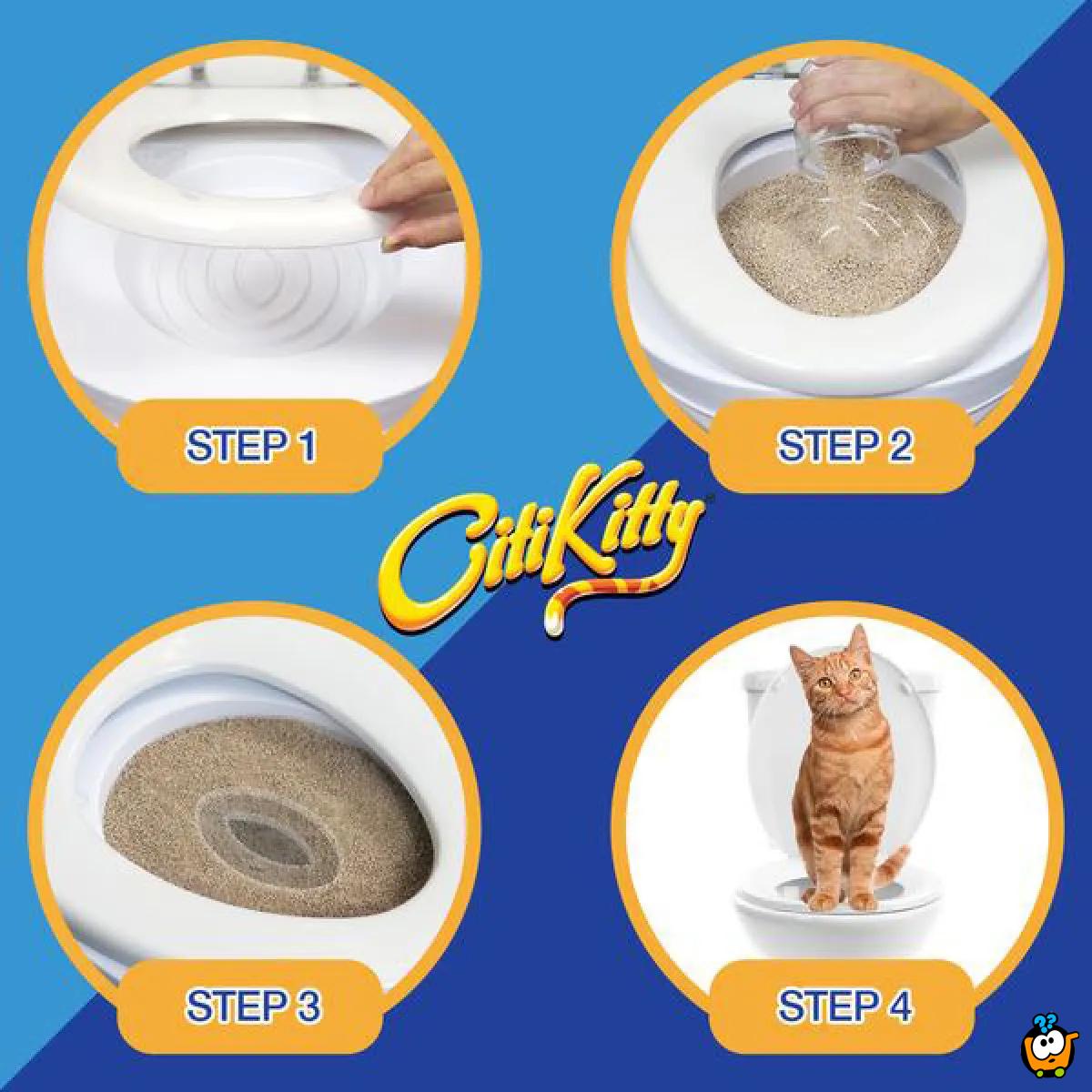 CitiKitty Cat Toilet Training - Pomoćnik mačkama da nauče da koriste WC šolje