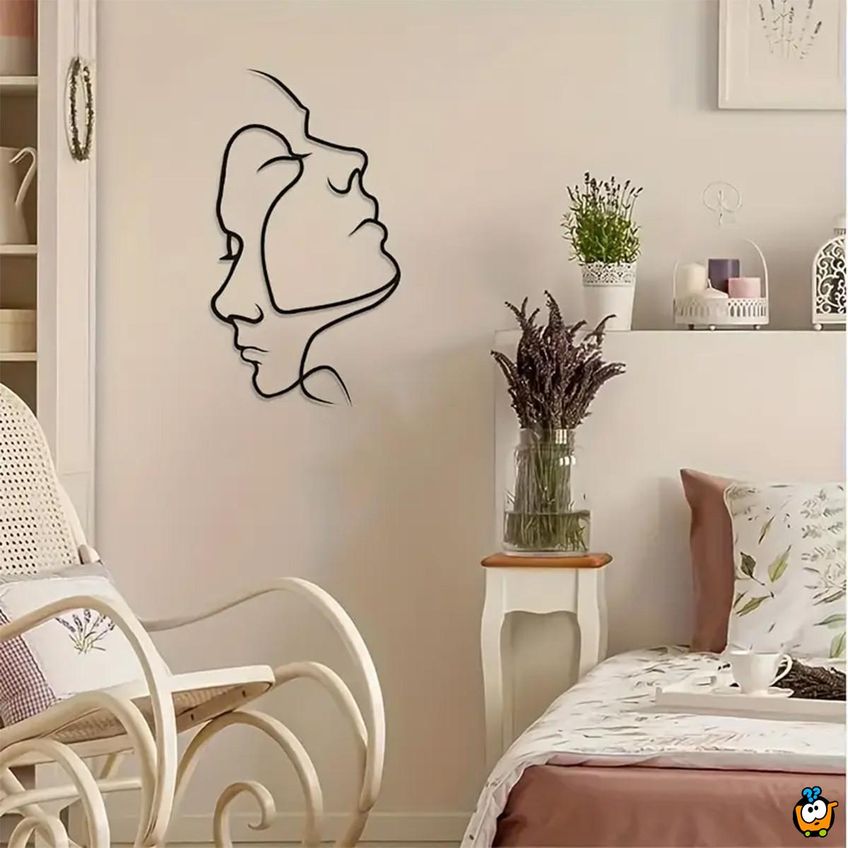 Art Face ornament - Umetnička zidna figura sa portretima