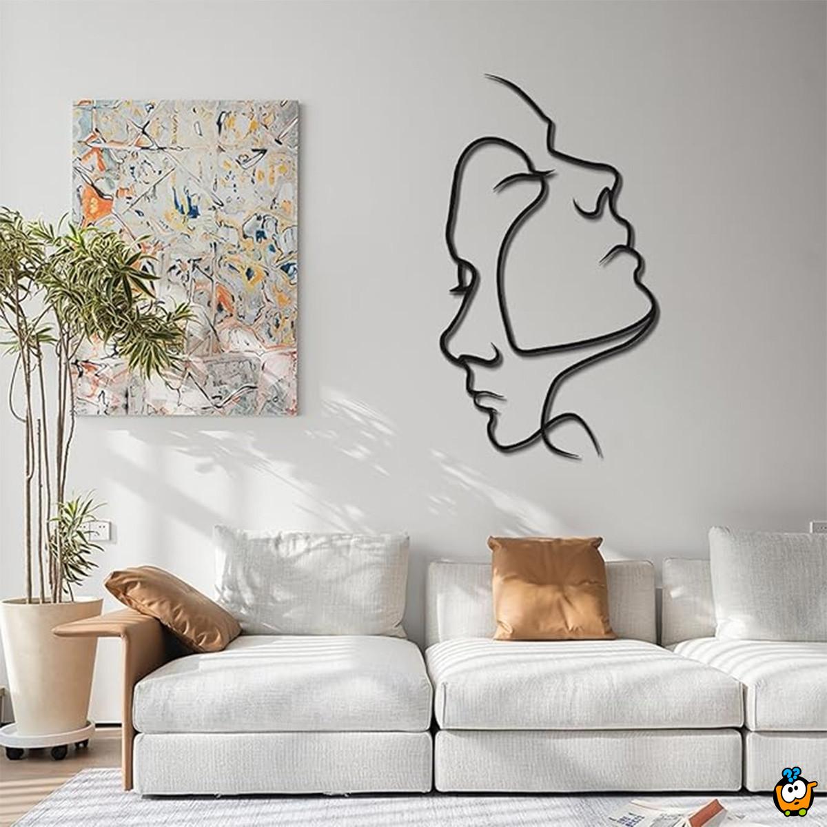 Art Face ornament - Umetnička zidna figura sa portretima