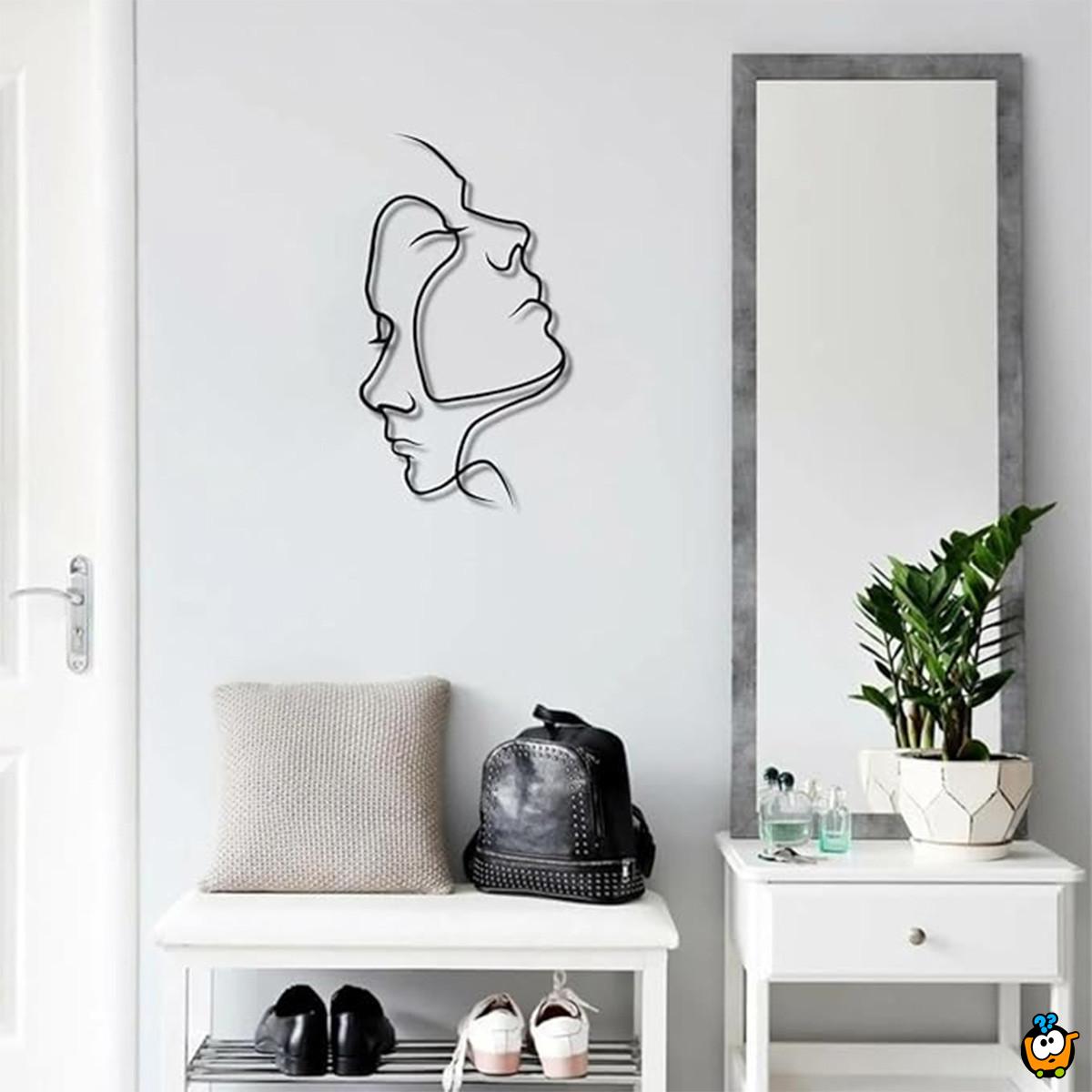 Art Face ornament - Umetnička zidna figura sa portretima