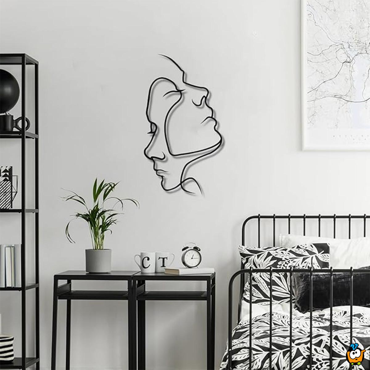 Art Face ornament - Umetnička zidna figura sa portretima