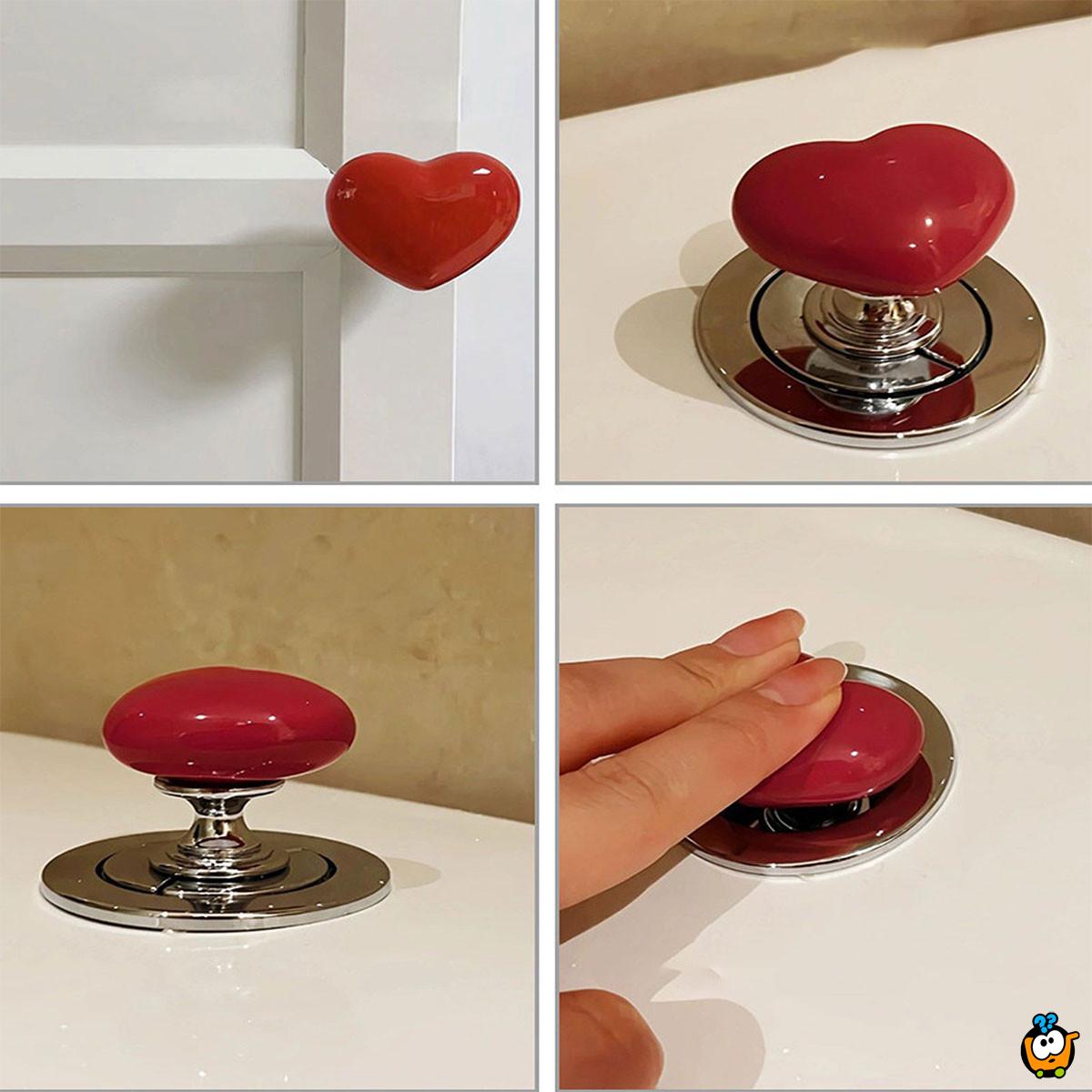 Toilet Heart – Dugme za vodokotlić u obliku srca