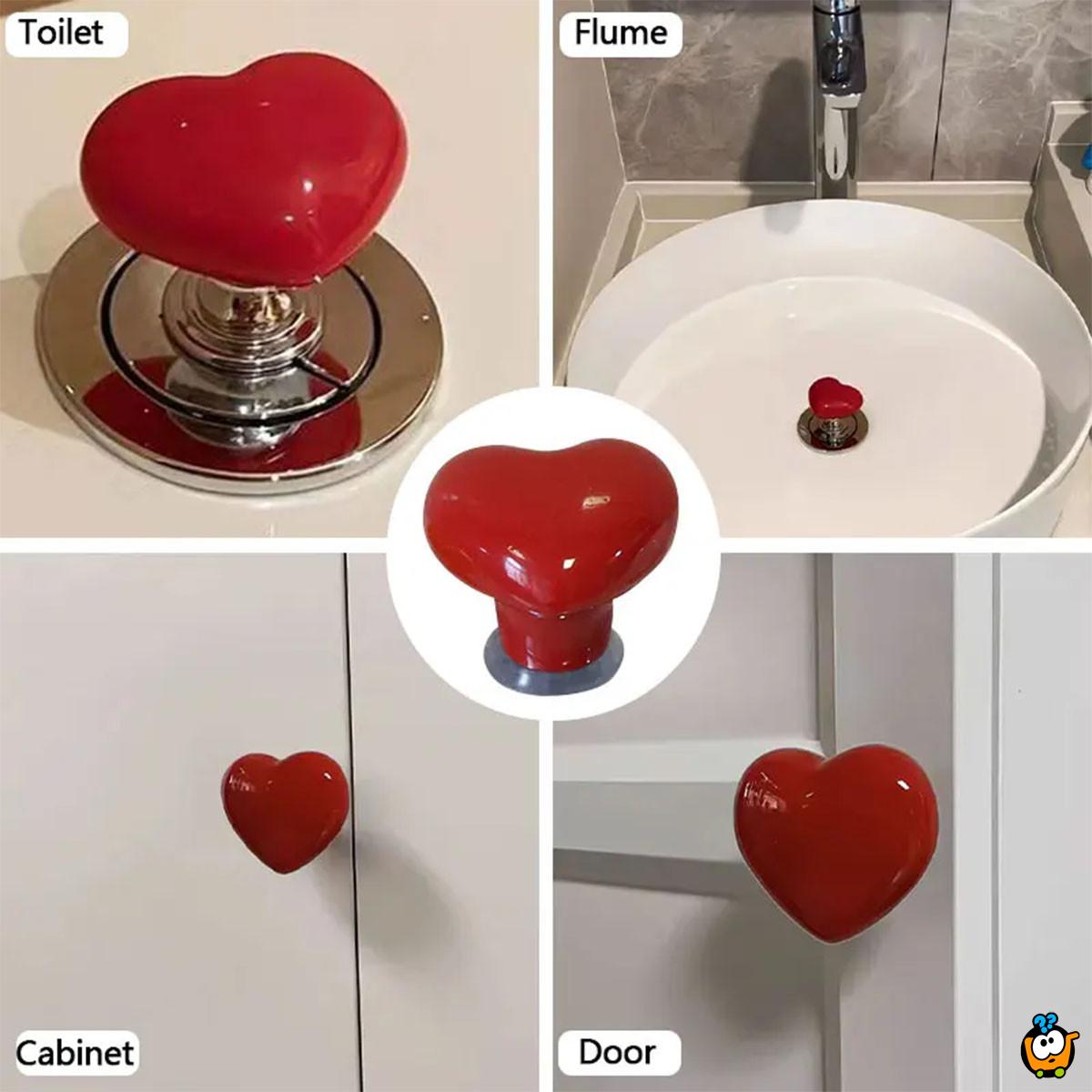 Toilet Heart – Dugme za vodokotlić u obliku srca