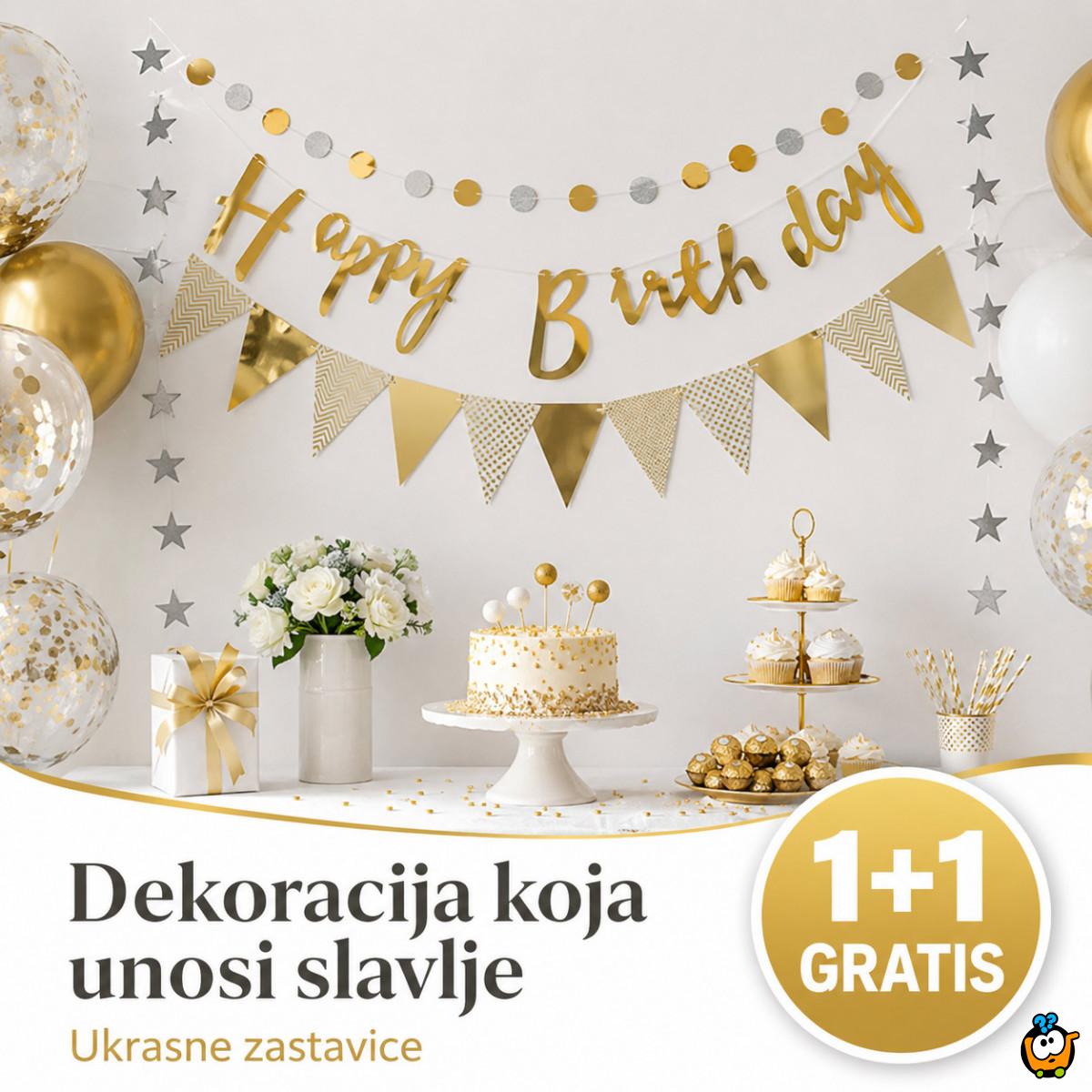 1+1 GRATIS Ukrasne zastavice za dekoraciju prostora