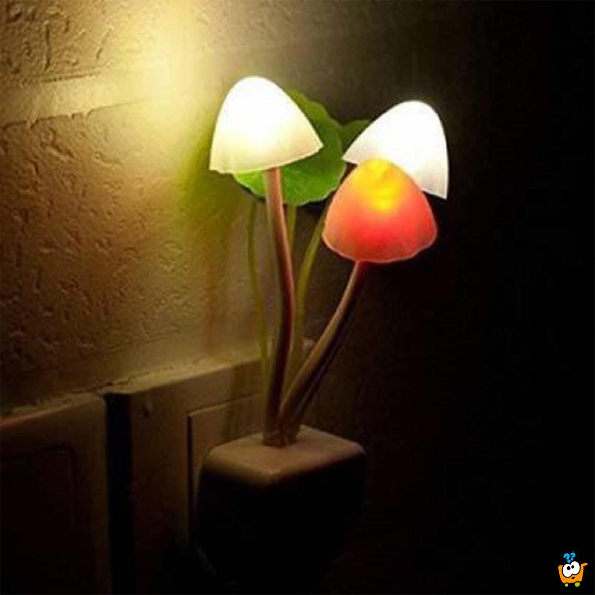 Svetlucave pečurke – Dekorativna lampa za utičnicu