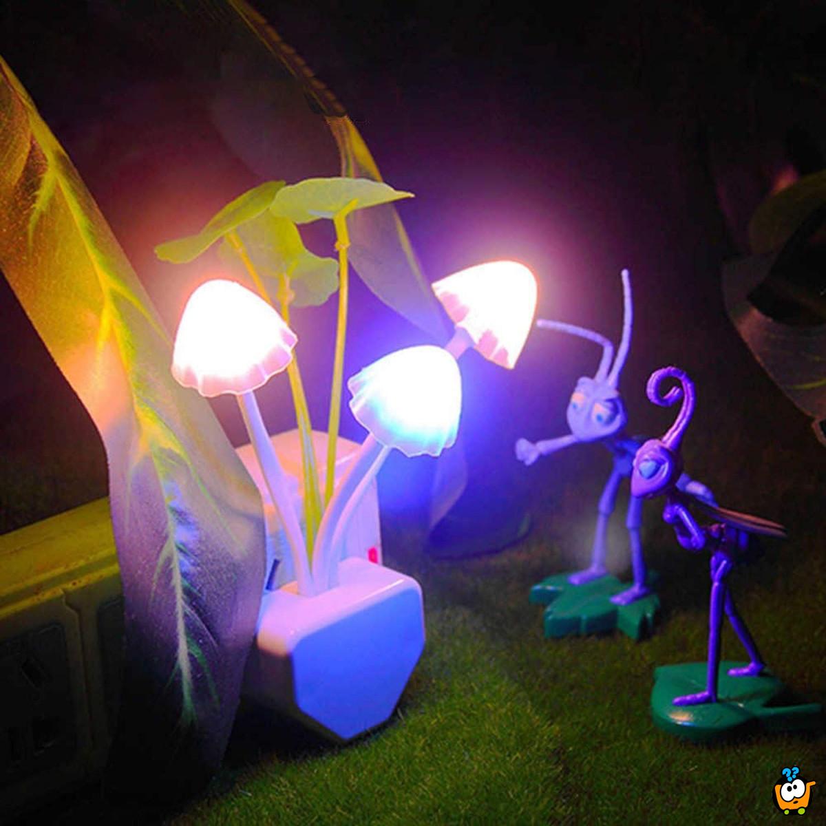 Svetlucave pečurke – Dekorativna lampa za utičnicu