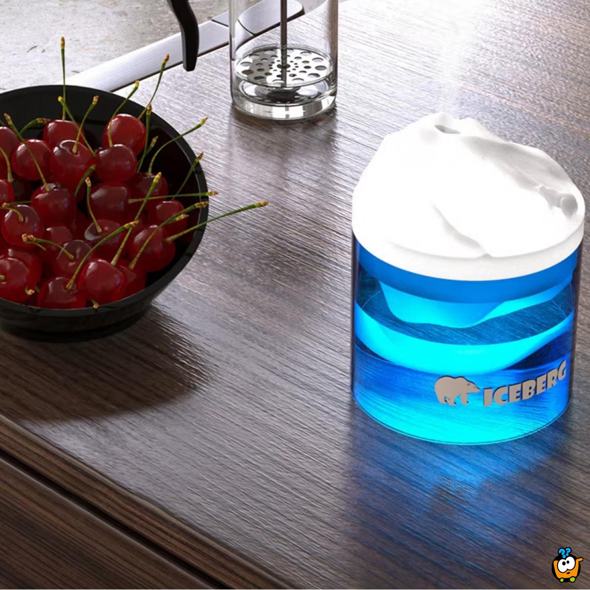 Ovlaživač vazduha sa LED osvetljenjem – Iceberg efekat