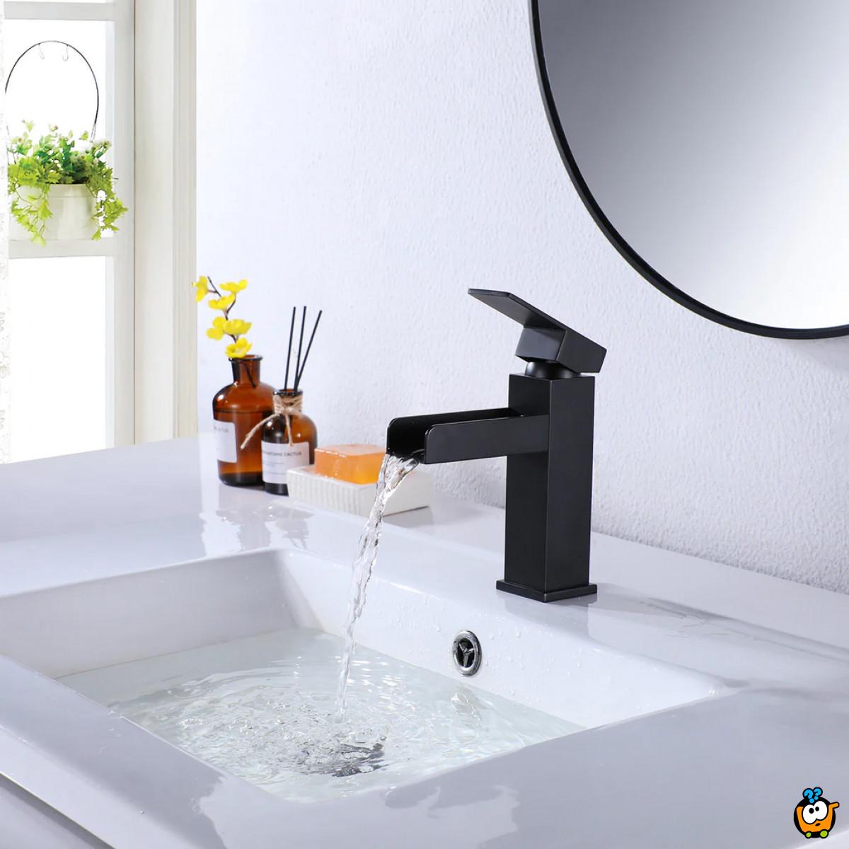 Elegantna crna slavina - baterija za lavabo
