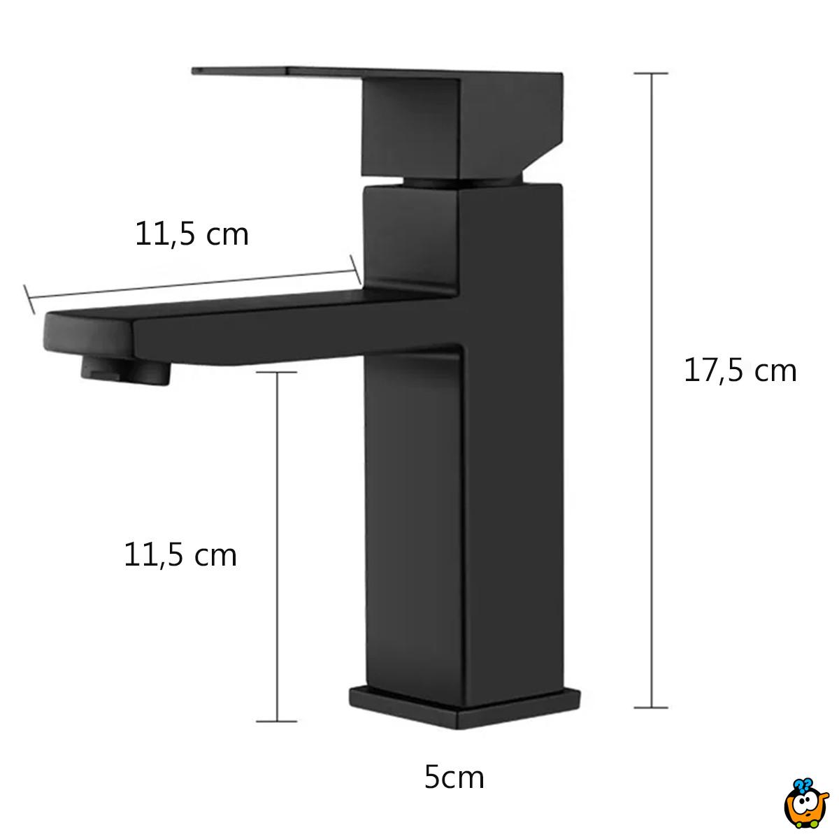 Elegantna crna slavina - baterija za lavabo