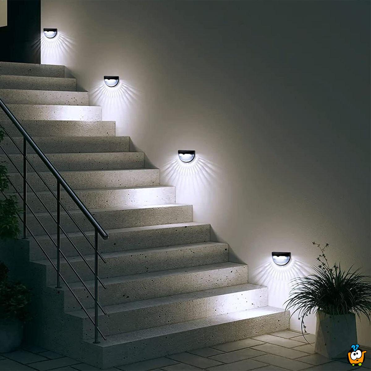 Set od 2 solarne zidne lampe za osvetljen ulaz