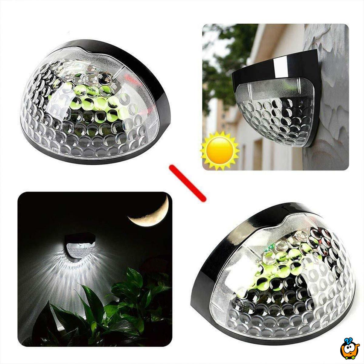Set od 2 solarne zidne lampe za osvetljen ulaz
