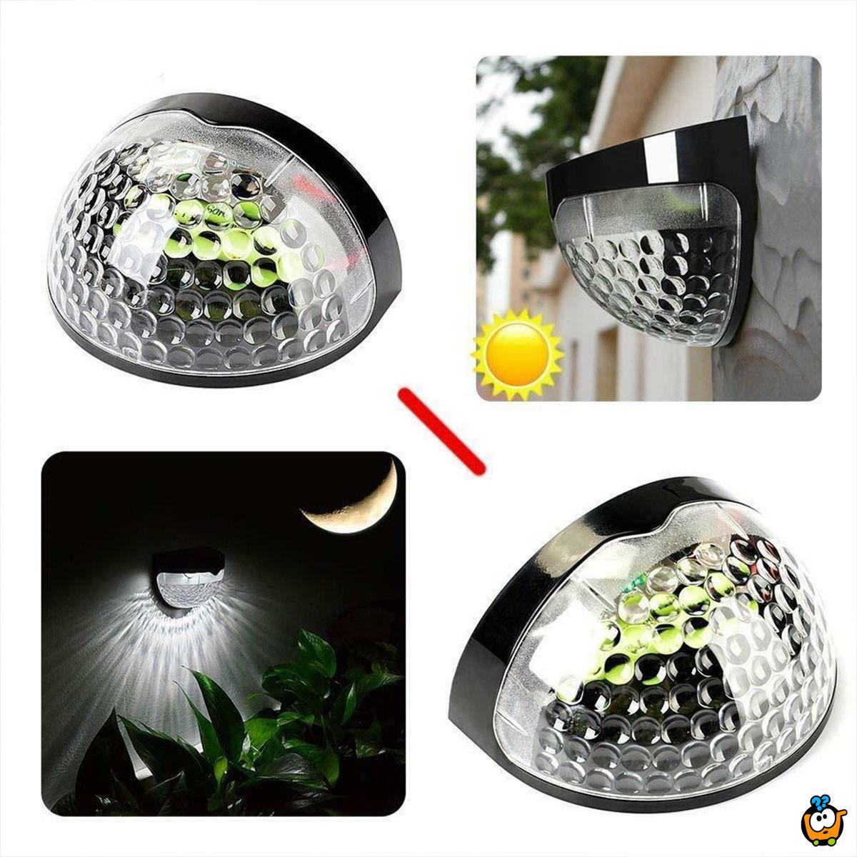 Set od dve solarne zidne lampe za osvetljen ulaz