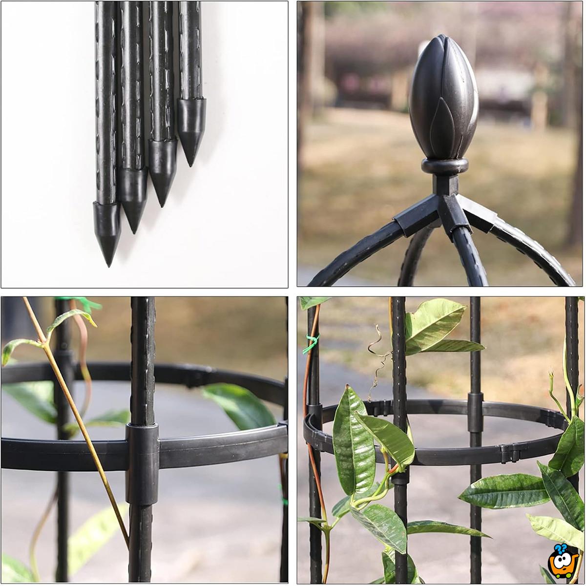 Garden Obelisk - Nosač za puzavice u obliku tornja 175 cm