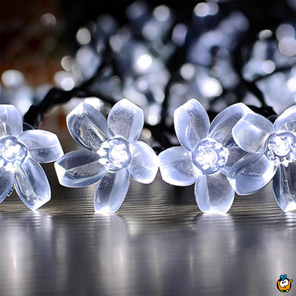 Floral solar lights – Prolećne cvetne LED lampice 6,5m