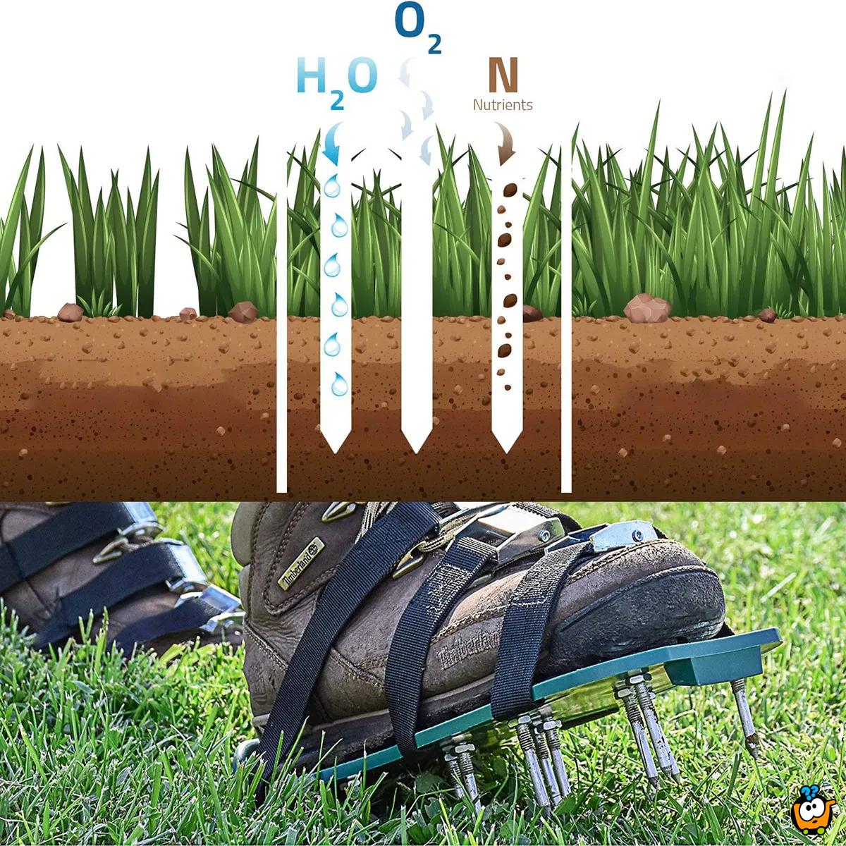 Sandale za aeraciju travnjaka