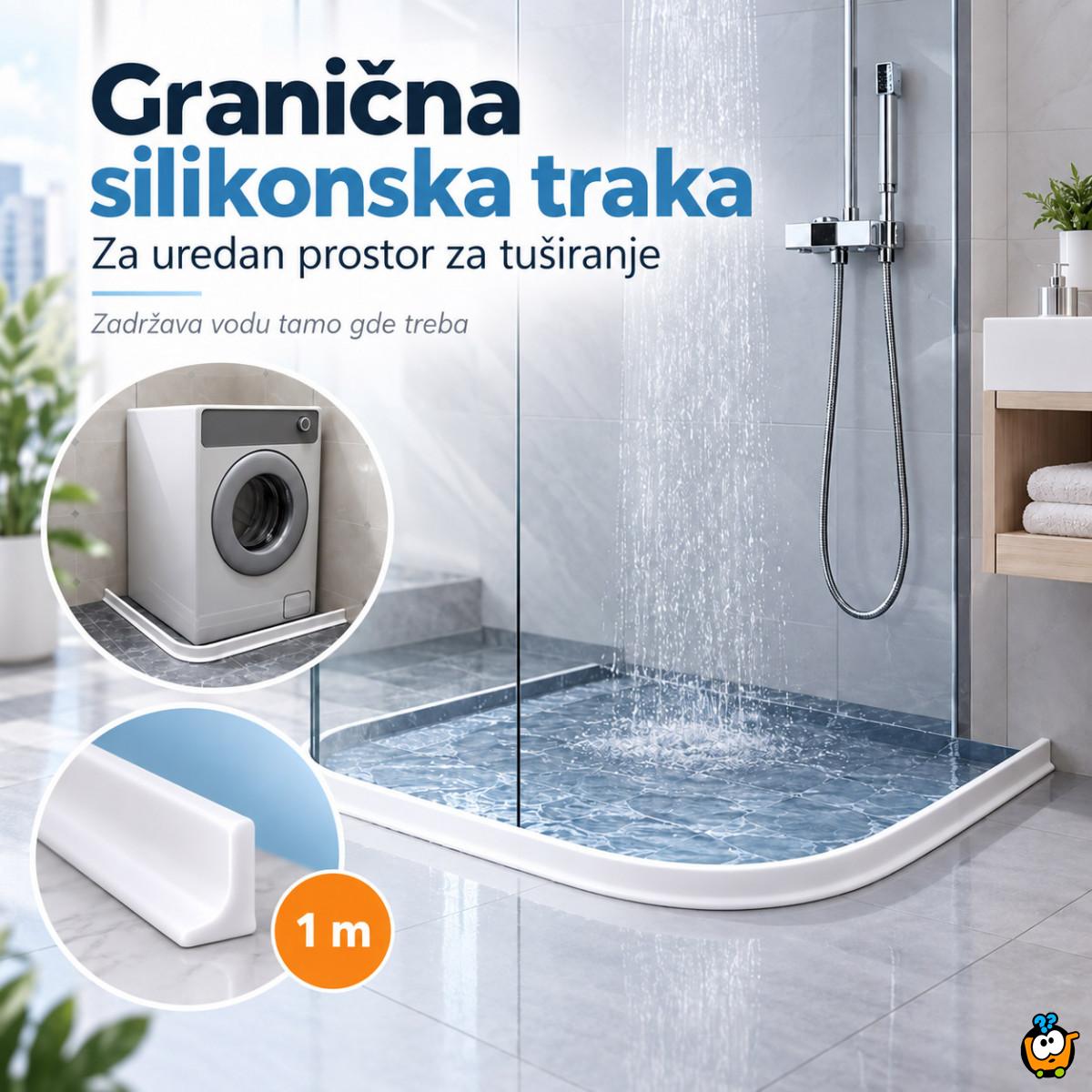 Granična silikonska traka za kreiranje prostora za tuširanje - 1 metar
