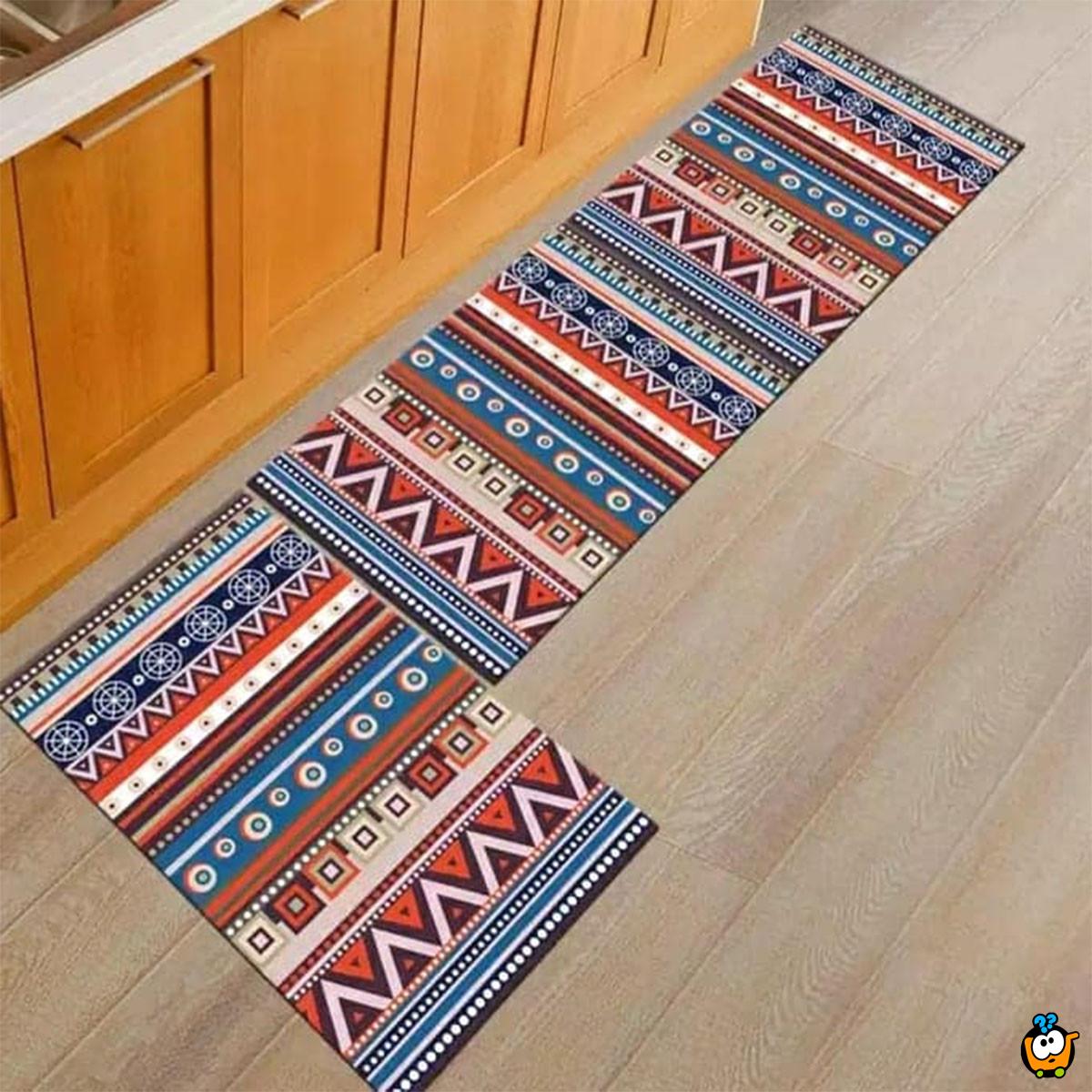 Kombinovani set podnih prostirki za kuhinju - Persijska šara