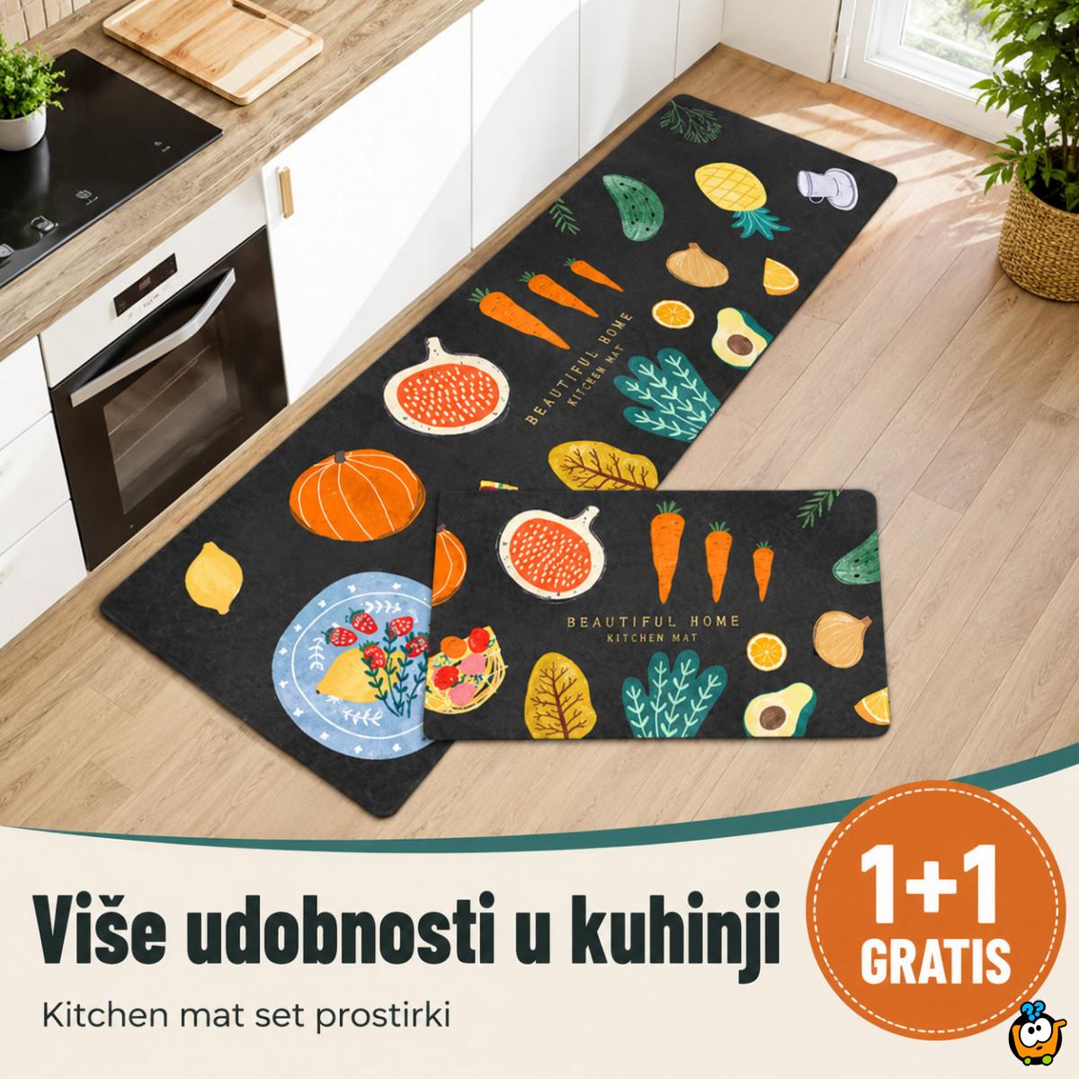 1+1 GRATIS Kombinovani set podnih prostirki za kuhinju - Kitchen mat