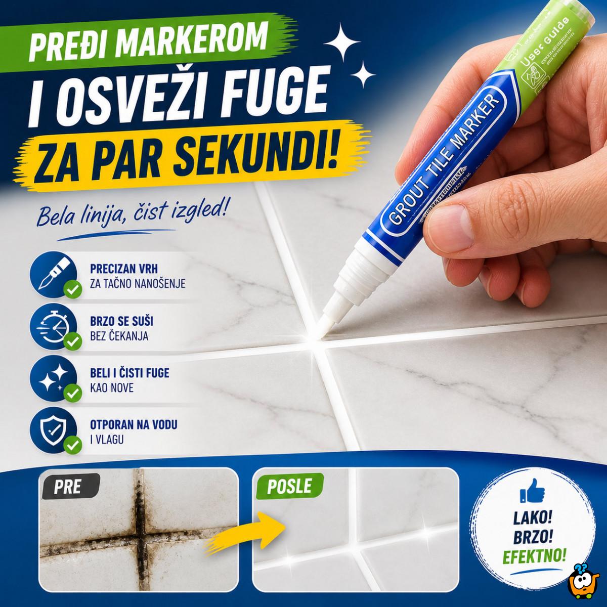 Magičan marker za fuge - Neka fuge opet budu kao nove!