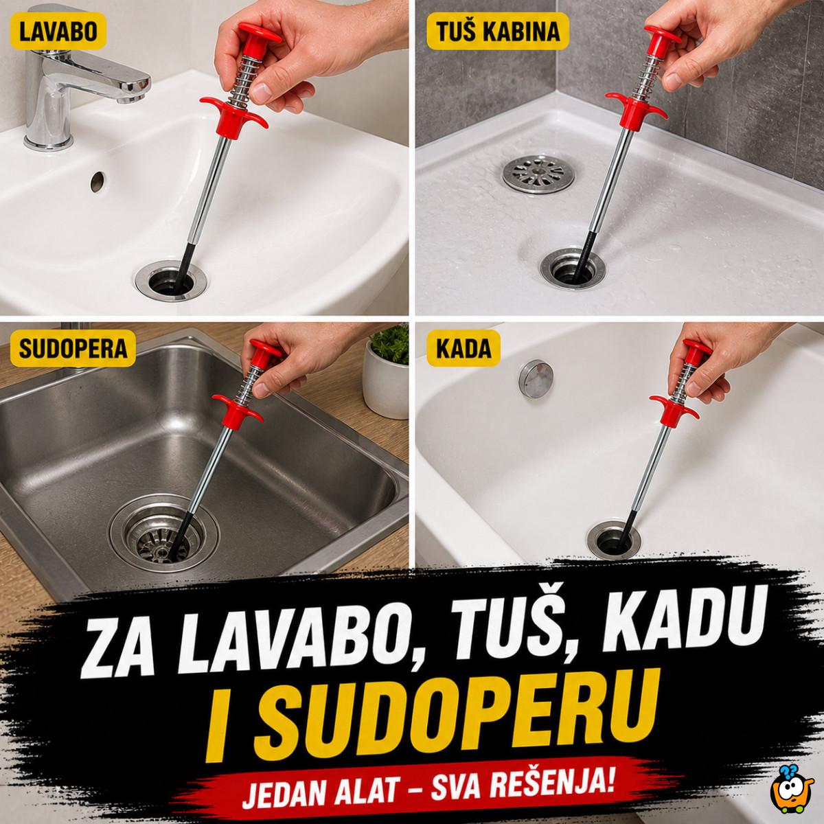 Alat za otčepljivanje odvoda za 10 sekundi i to bez hemije