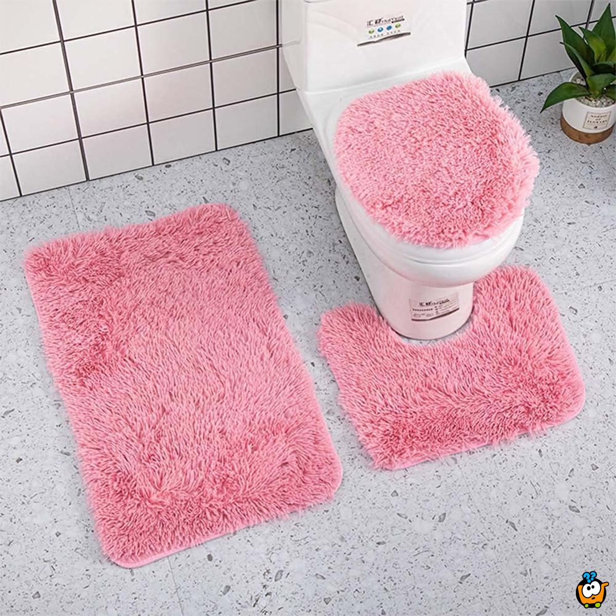 Topli set prostirki za toalet i wc šolju