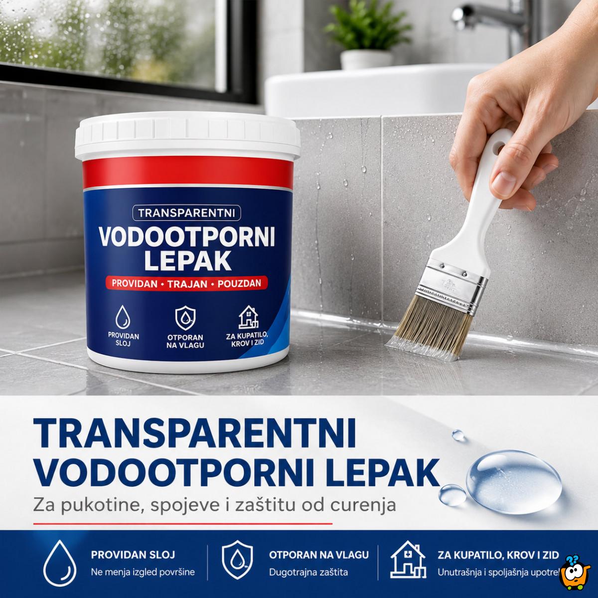 Transparentni vodootporni lepak za pukotine, pločice, beton, drvo i krov