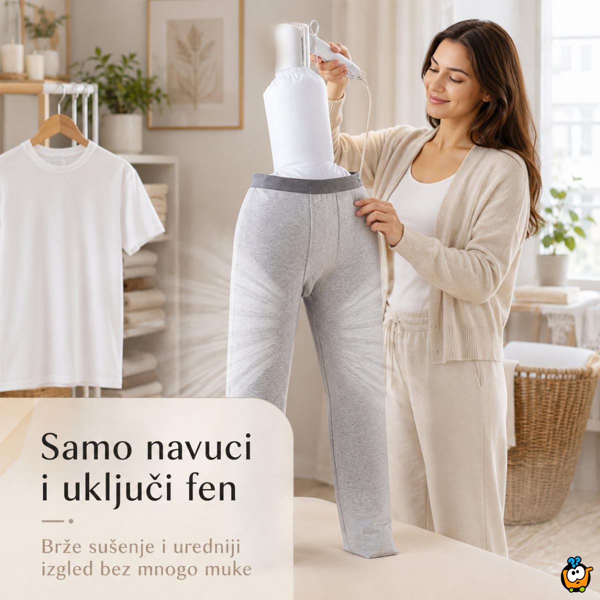 Brzi sušač odeće za fen – 2u1 kalup za majice i pantalone